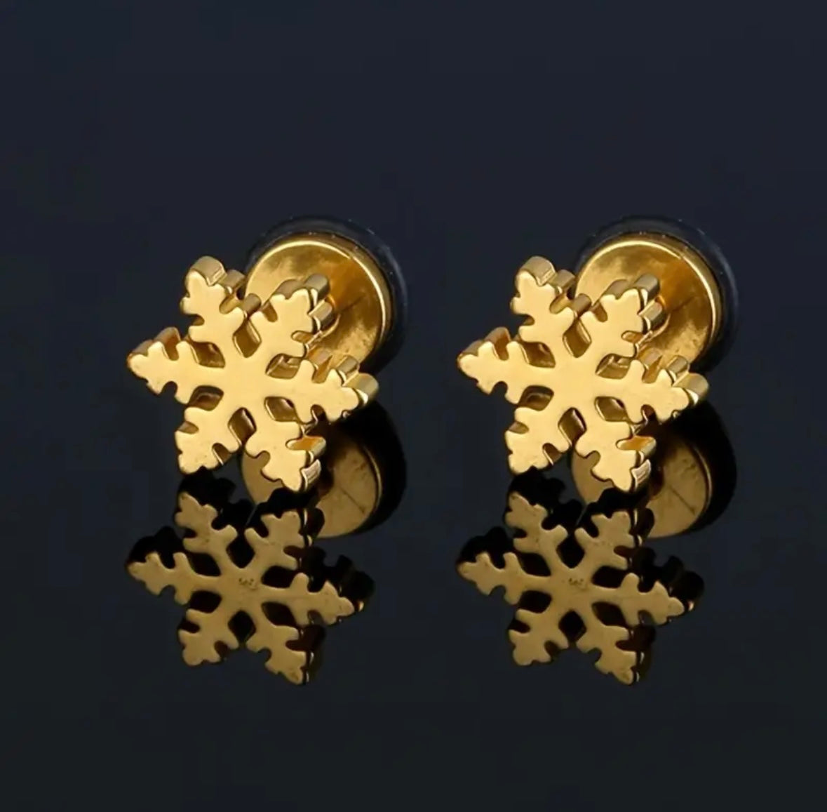 Snowflake Stainless Steel Studs