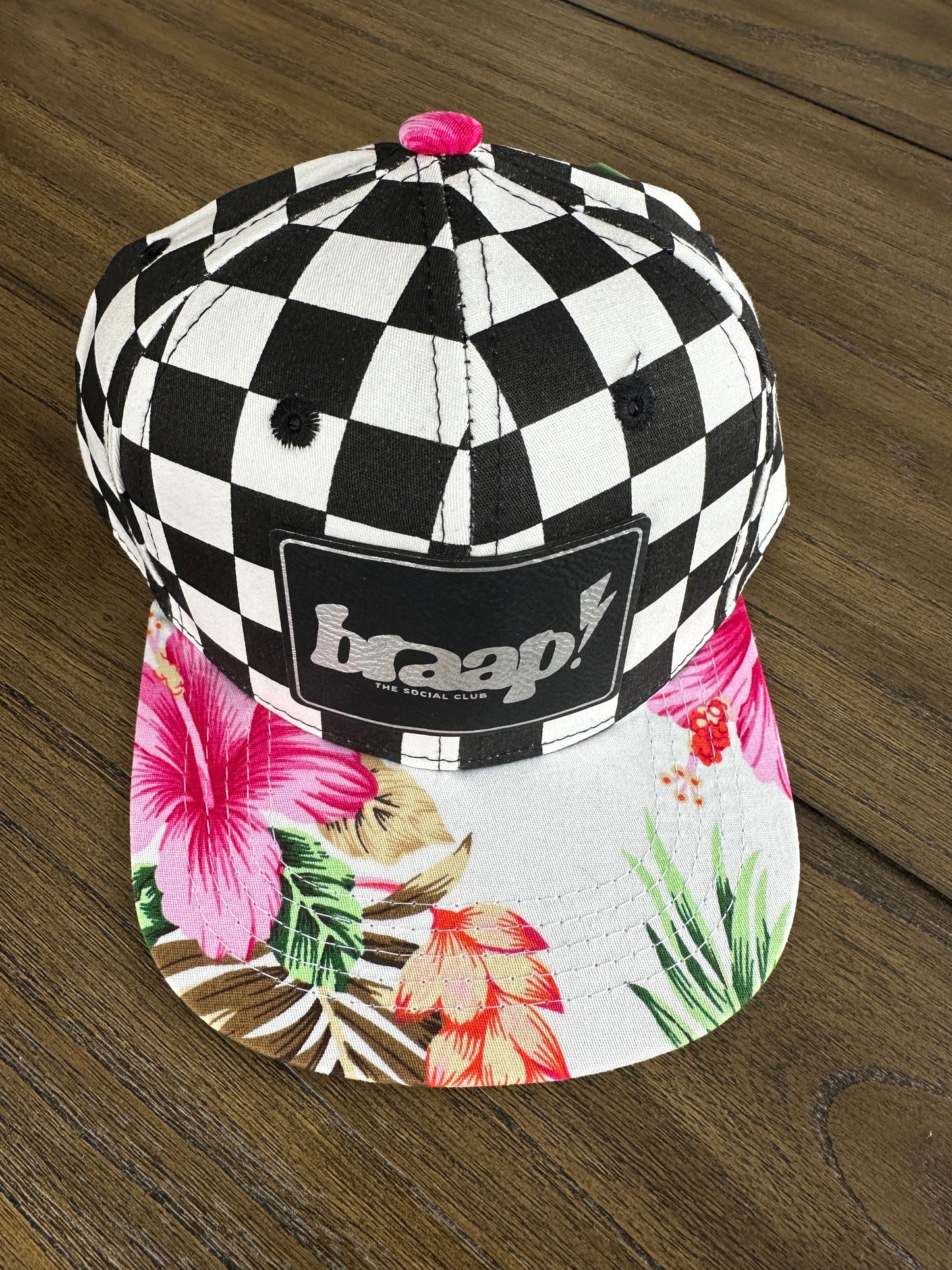Toddler BRAAP! Floral Hat