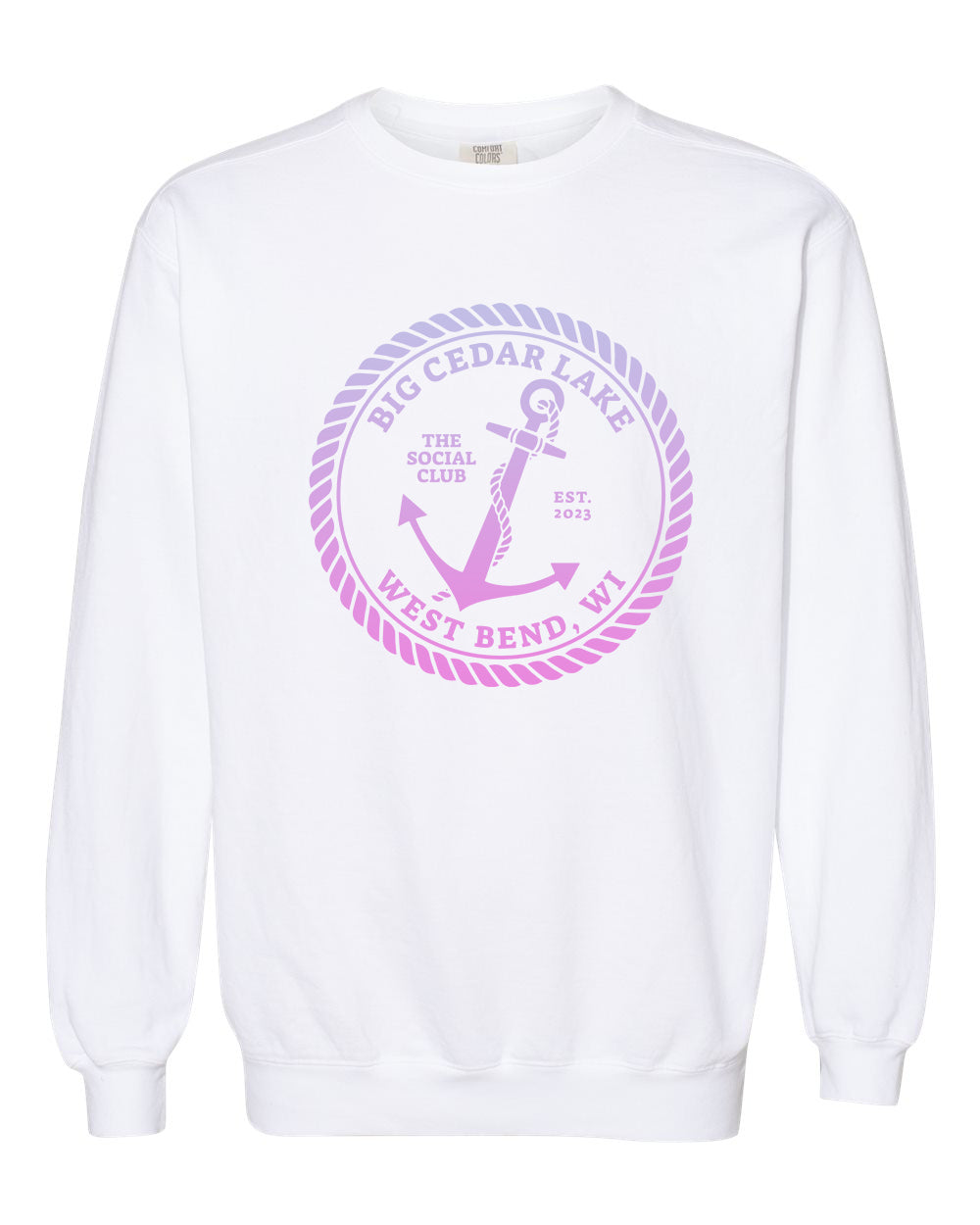 White with Pastel Ombre Logo